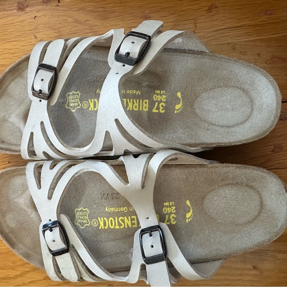 Birkenstock Sandals W size 37 EUC - Cream - Picture 4 of 5